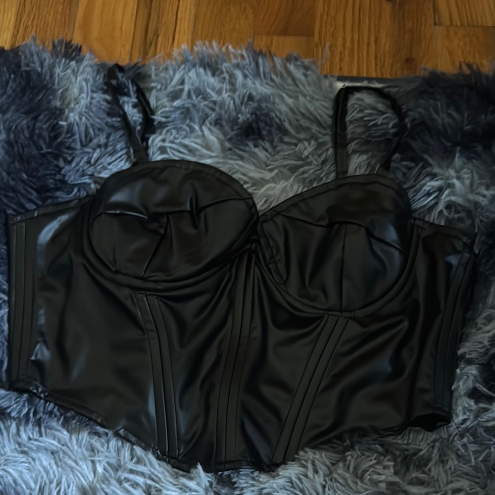 Forever 21 Black Bustier Top